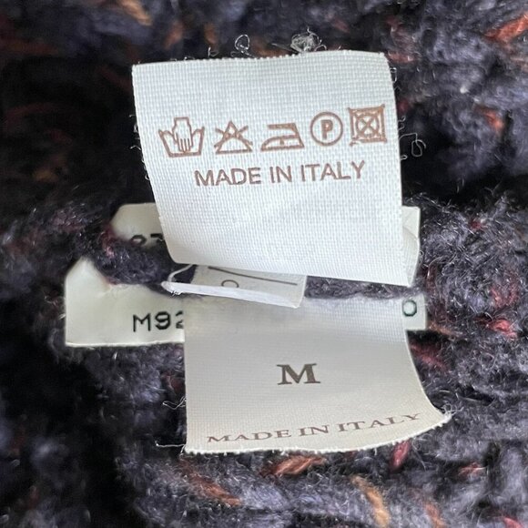 Brunello Cucinelli Chunky Knit Cashmere Sweater Purple - Picture 7 of 8